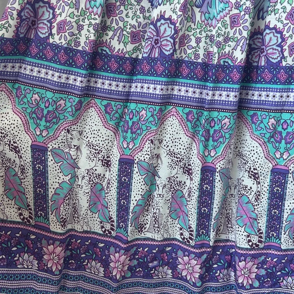 Bohemian Chic Style Floral Maxi Dress Size XS NWOT - Picture 15 of 15